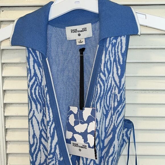 👩‍🎨 DVF 4 Target🎯 Collared Sea🌊Twig wrapdress👗NWT SoldOut. Gorgeous Luxury. - Picture 12 of 17